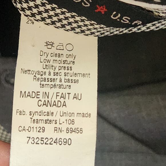 John Varvatos Wool Trousers Mens 40"x31" Gray Dress Suit Pants Cuffed Classic - Picture 5 of 7